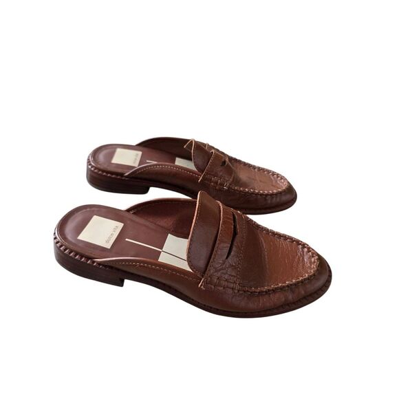 Dolce Vita Loafer Size 6.5 Brown Mules Low Heel Slip On NEW - Picture 2 of 9